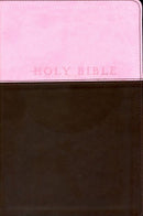NLT Premium Gift Bible-Pink/Dark Brown TuTone