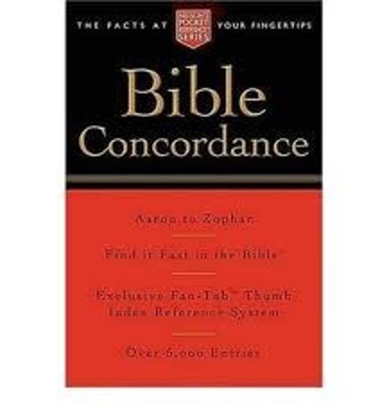 Pocket bible concordance