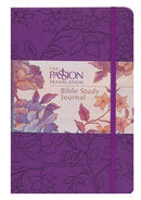 The Passion Translation Bible Study Journal-Peony Design Faux Leather 