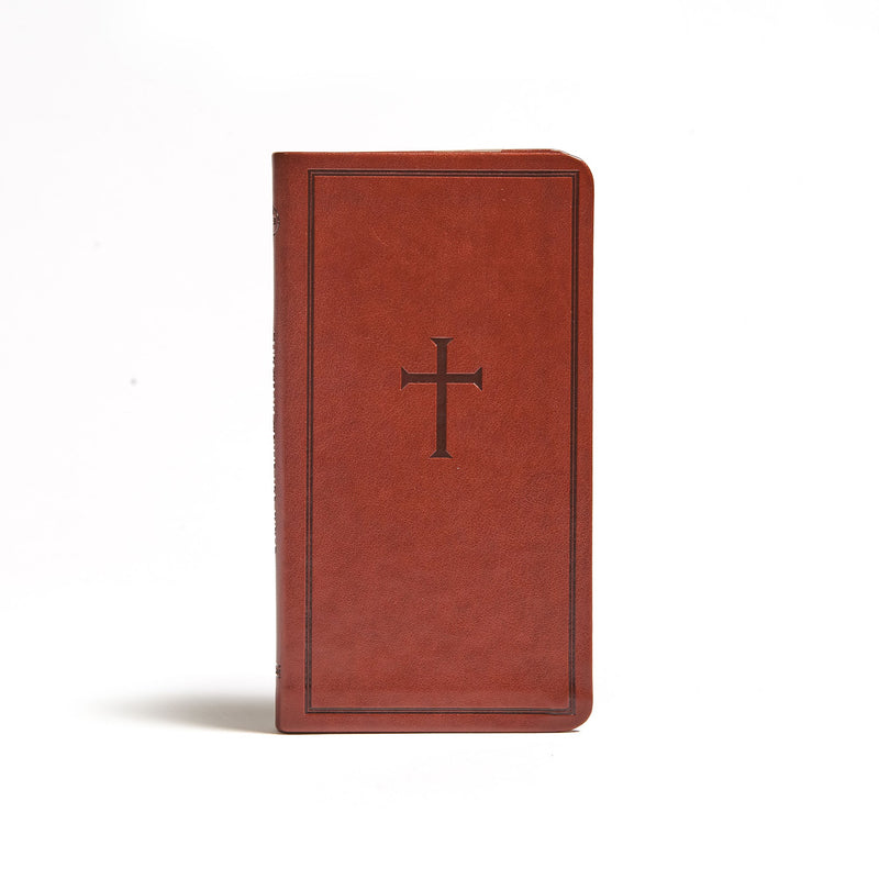CSB Single-Column Pocket New Testament-Brown LeatherTouch