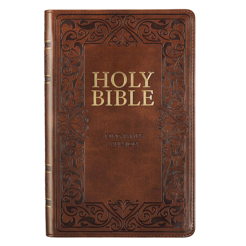 KJV Deluxe Gift Bible brown index