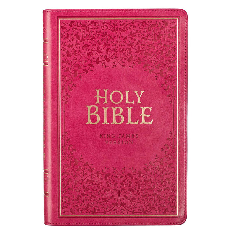 KJV Deluxe Gift Bible pink index