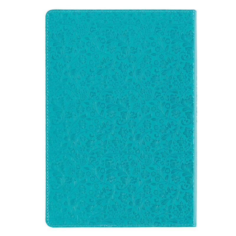 Growing in Grace Teal Faux Leather