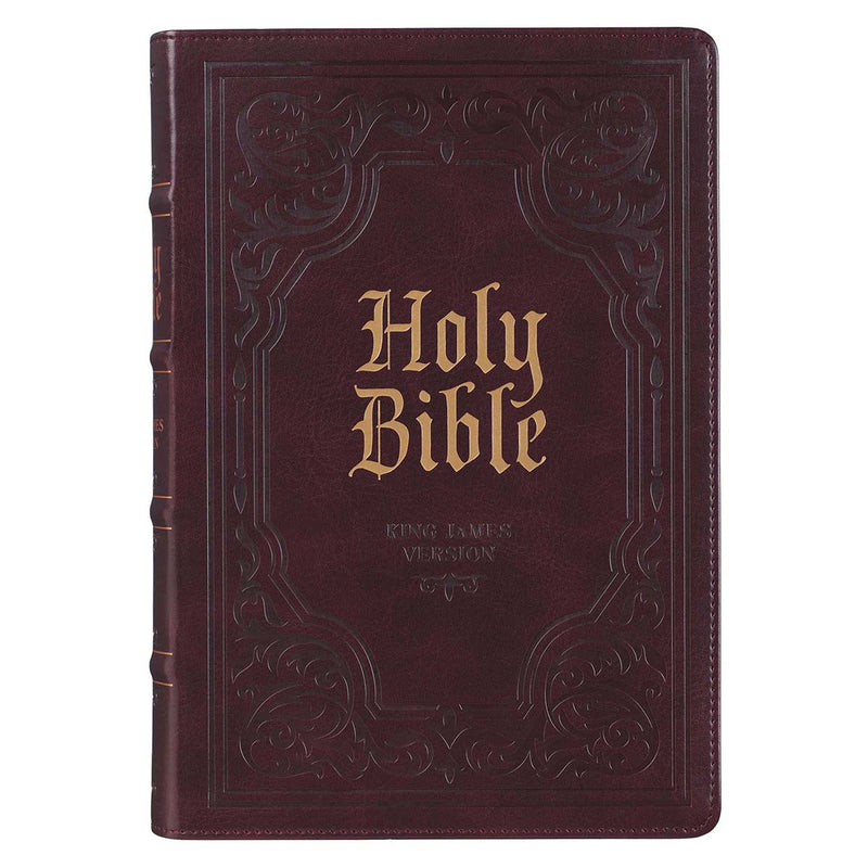 KJV Bible Giant Print antiqued Brown