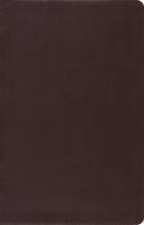 ESV Large Print Thinline Reference Bible-Brown Top Grain Leather