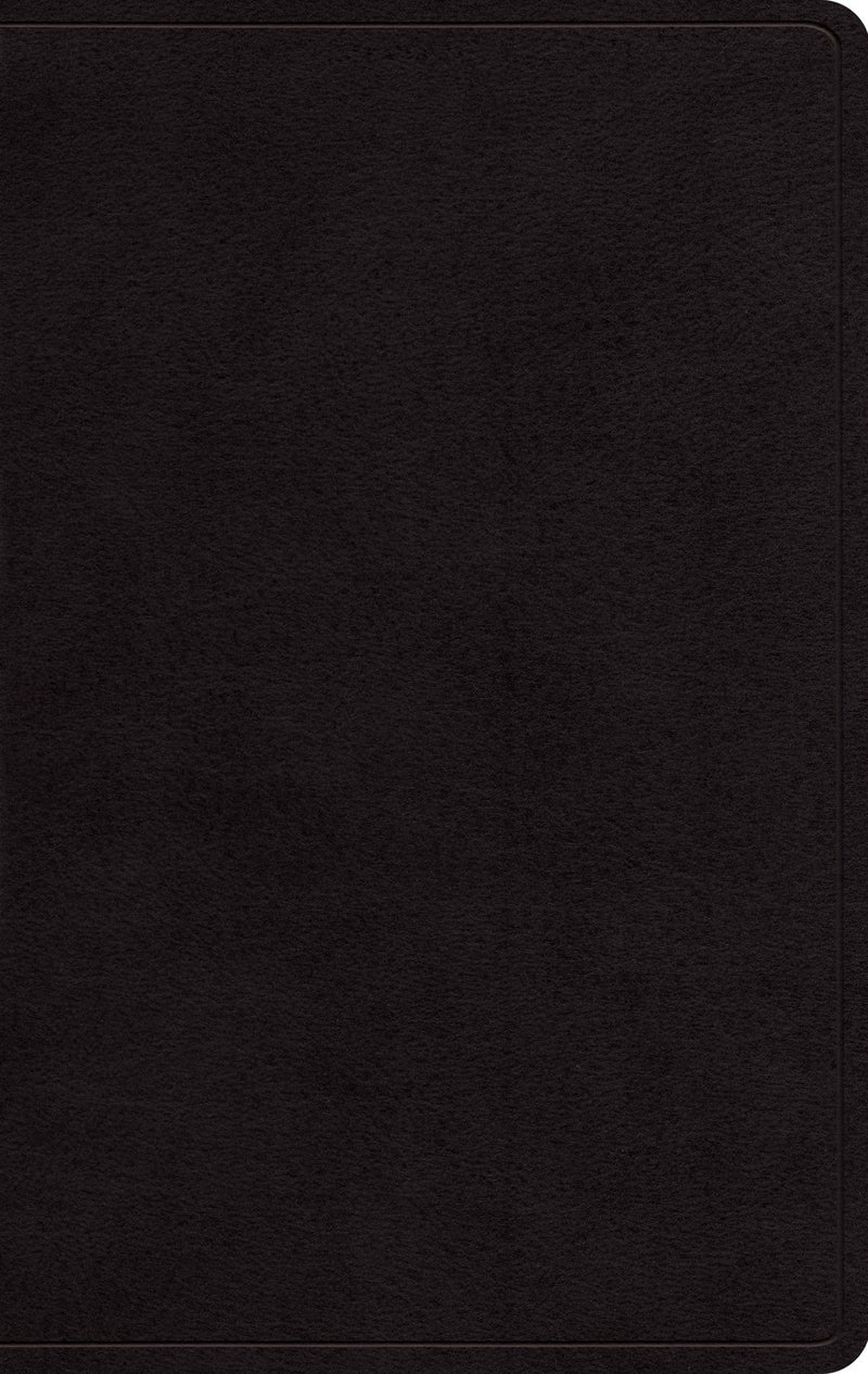 ESV Large Print Personal Size Bible-Black Genuine Leather