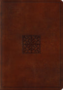 ESV Study Bible-Walnut Celtic Imprint Design TruTone