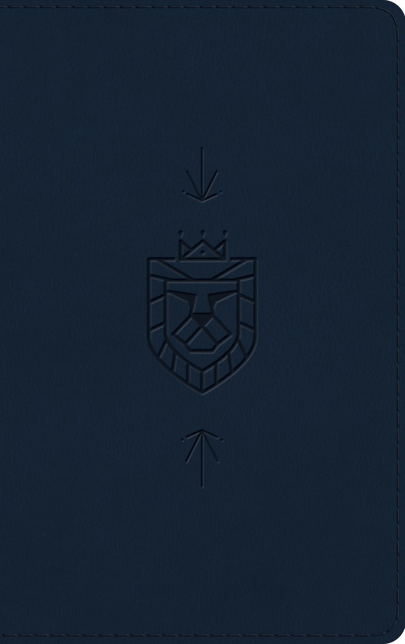 ESV Kid's Thinline Bible-Navy Lion Of Judah Design TruTone
