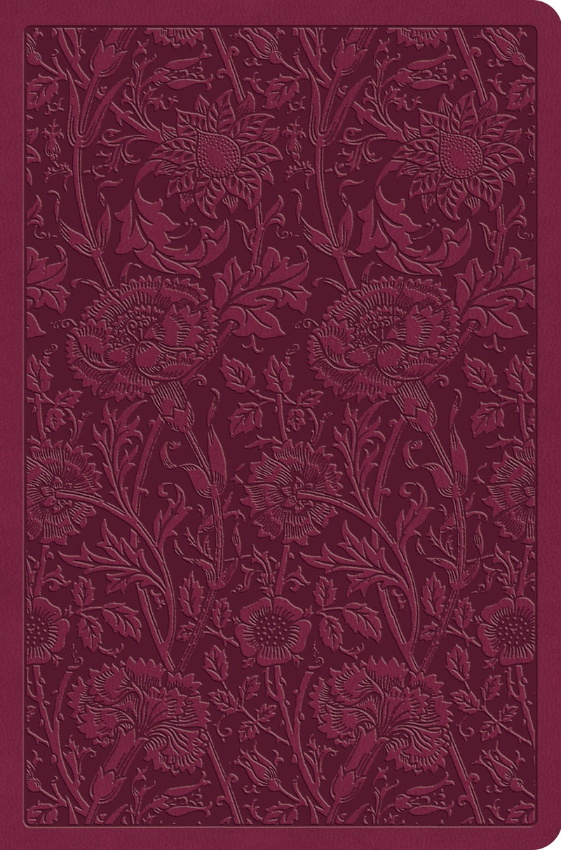 ESV Value Compact Bible-Raspberry Floral Design TruTone