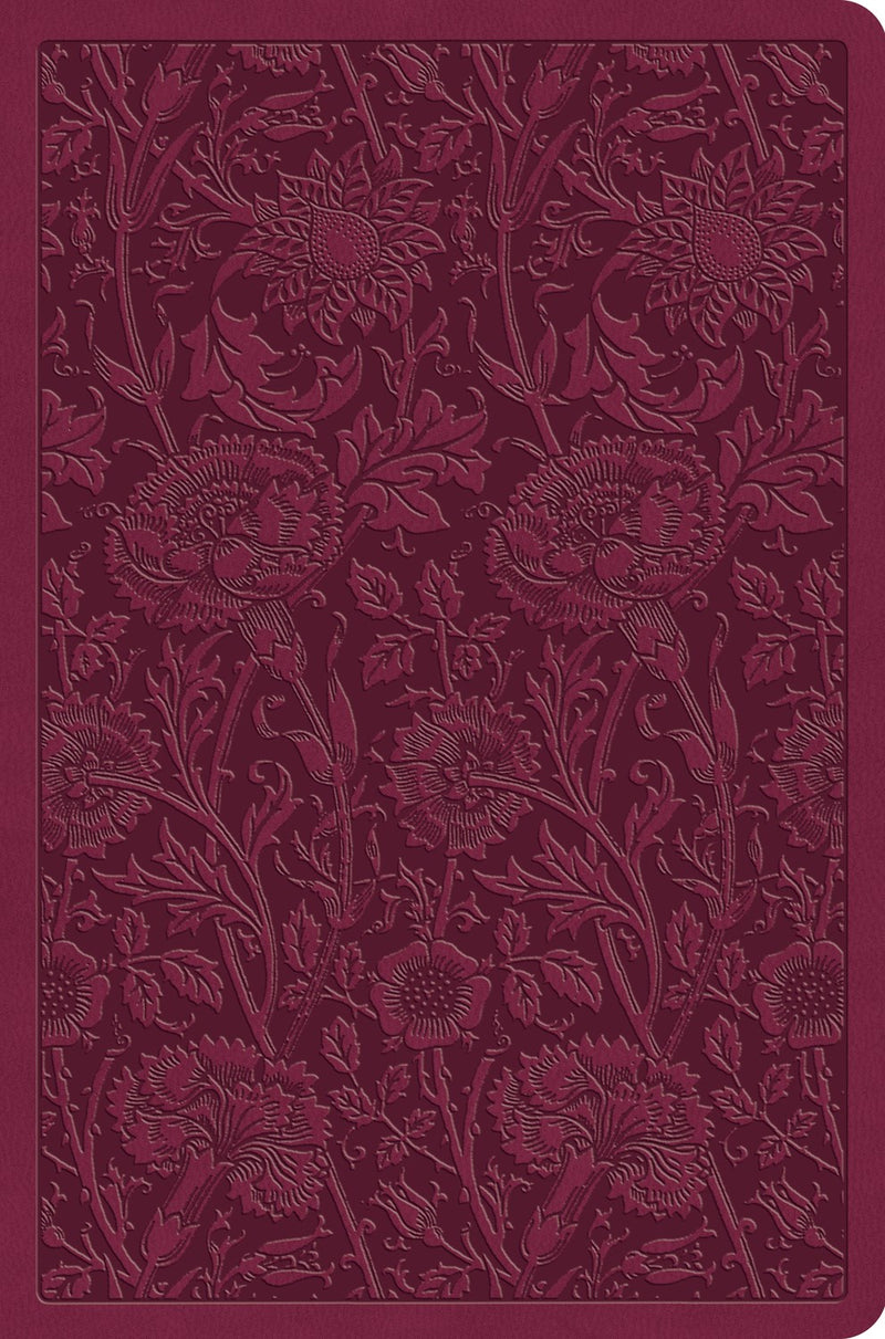 ESV Value Compact Bible-Raspberry Floral Design TruTone