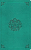 ESV Pocket Bible-Turquoise Emblem Design TruTone