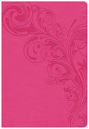 CSB Super Giant Print Reference Bible-Pink LeatherTouch