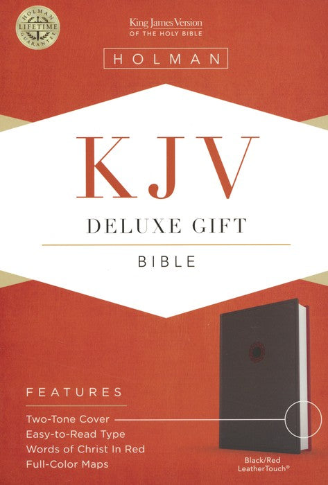 Deluxe gift bible black/red
