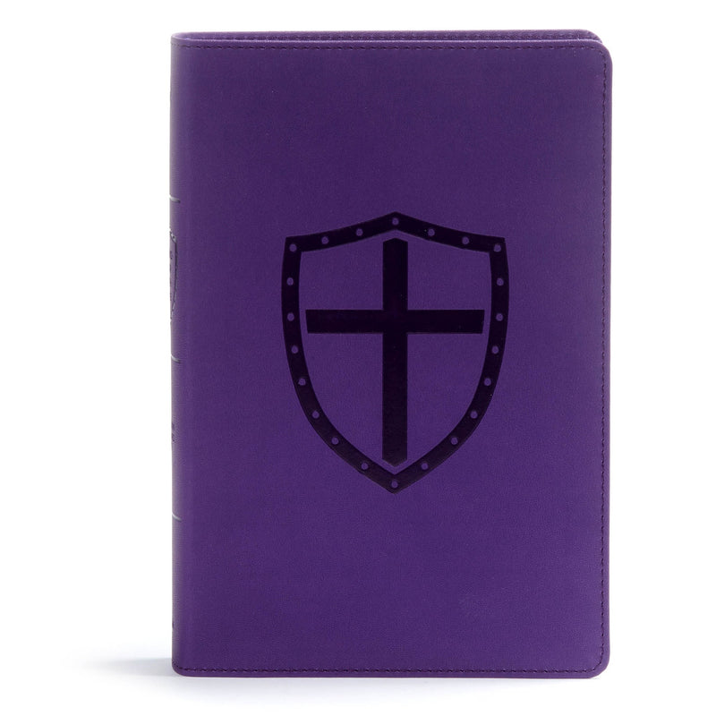 CSB Defend Your Faith Bible (Full Color)-Plum LeatherTouch
