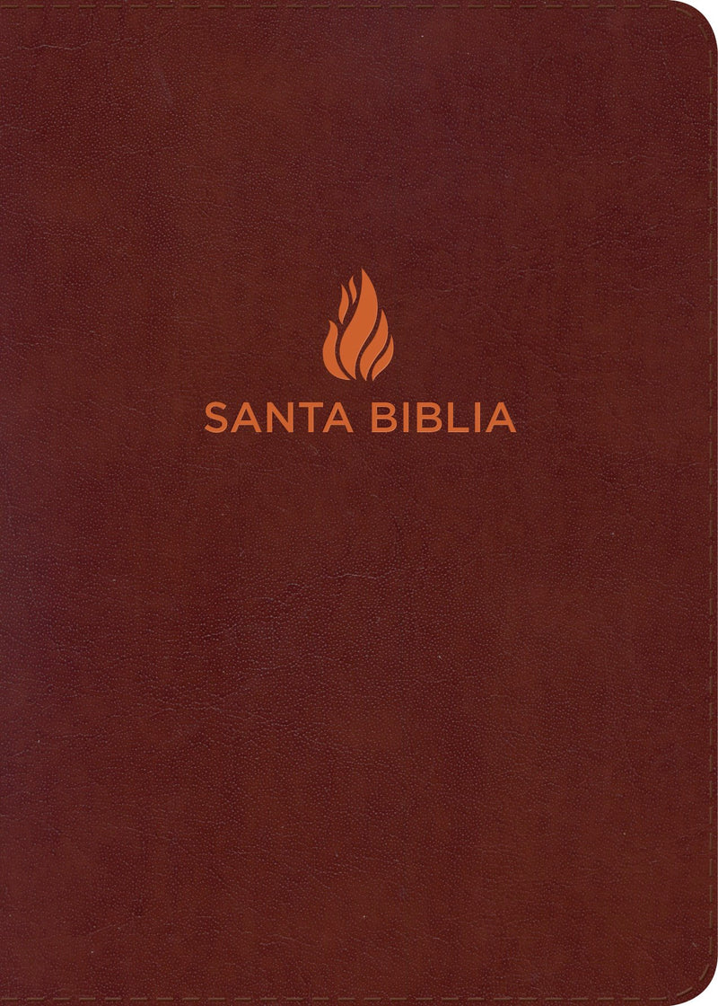 Span-NIV Giant Print Reference Bible-Brown Bonded Leather