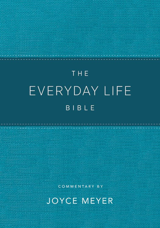 Amplified New Everyday Life Bible-Teal LeatherLuxe