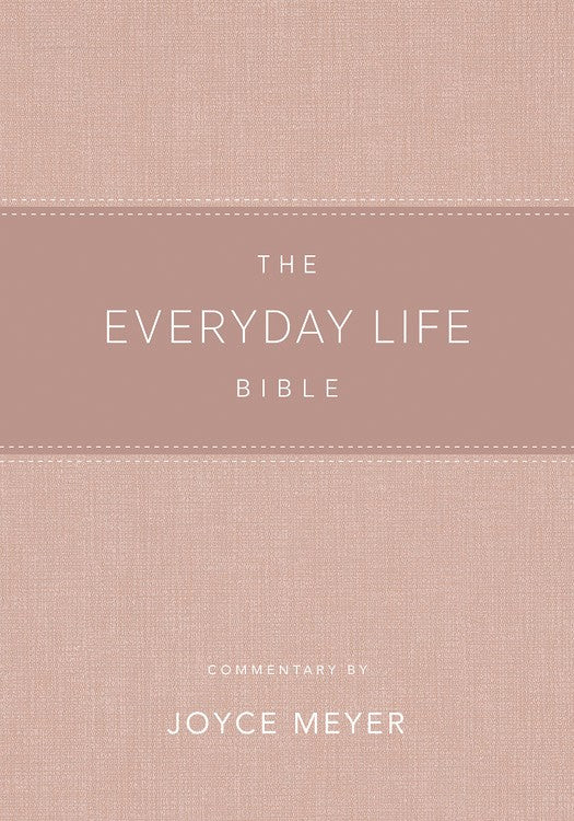 Amplified New Everyday Life Bible-Blush LeatherLuxe