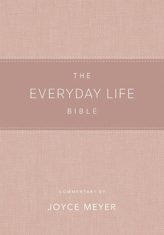 Amplified New Everyday Life Bible-Blush LeatherLuxe