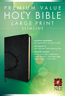 Slimline Bible - Large Print -Black