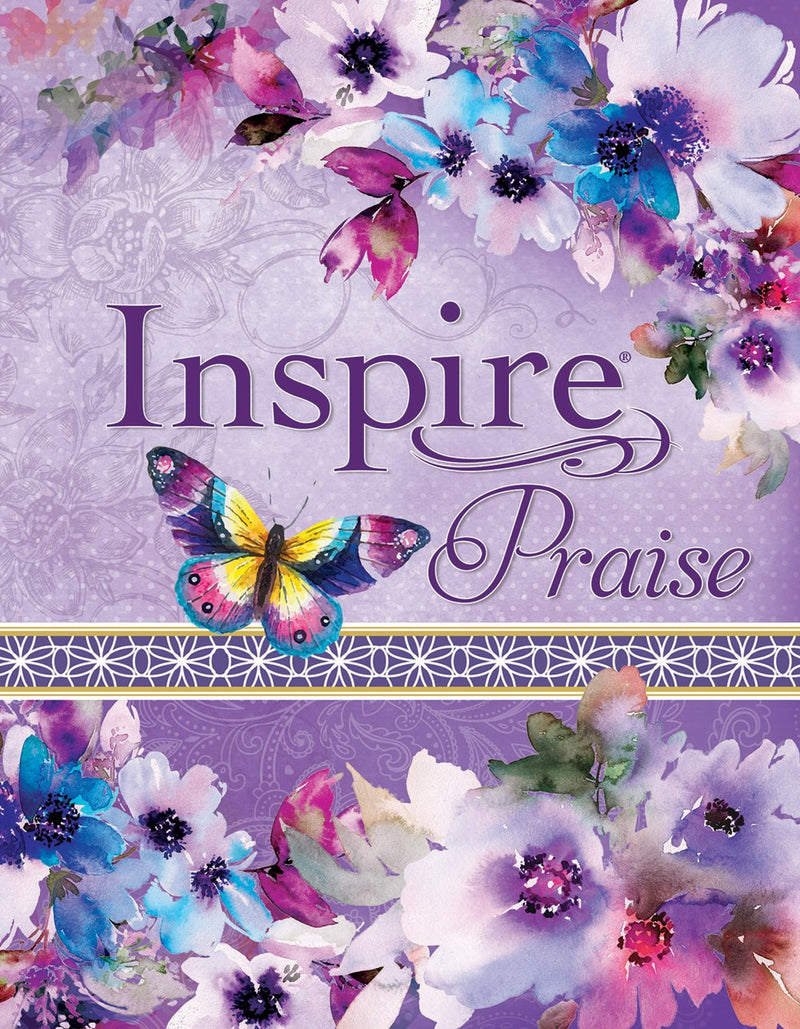 Inspire Praise Bible - Purple Flowers