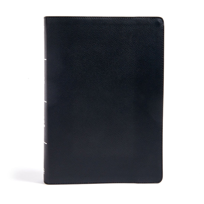 KJV Super Giant Print Reference Bible-Black Genuine Leather Indexed