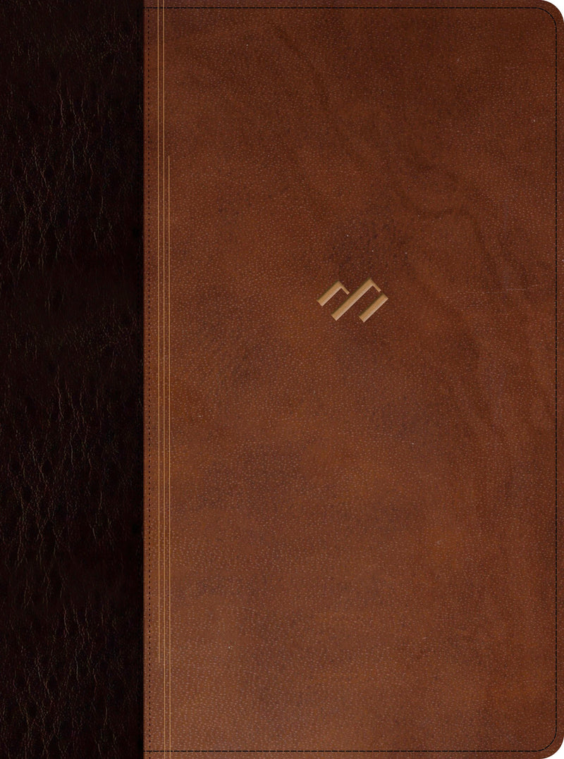 Span-RVR 1960 Thematic Study Bible (Biblia tematica de estudio)-Brown/Dark Brown LeatherTouch Indexed