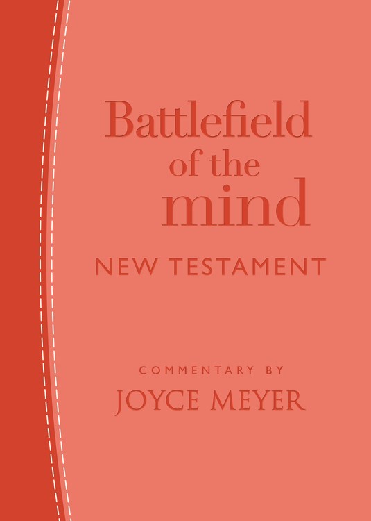 Amplified Battlefield Of The Mind New Testament-Coral Imitation Leather