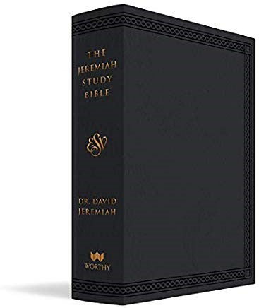 ESV The Jeremiah Study Bible-Black Leatherluxe