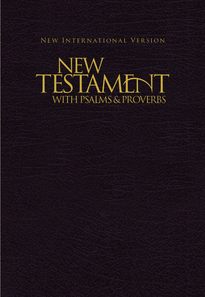 NIV New Testament With Psalms And Proverbs-Black Softcover