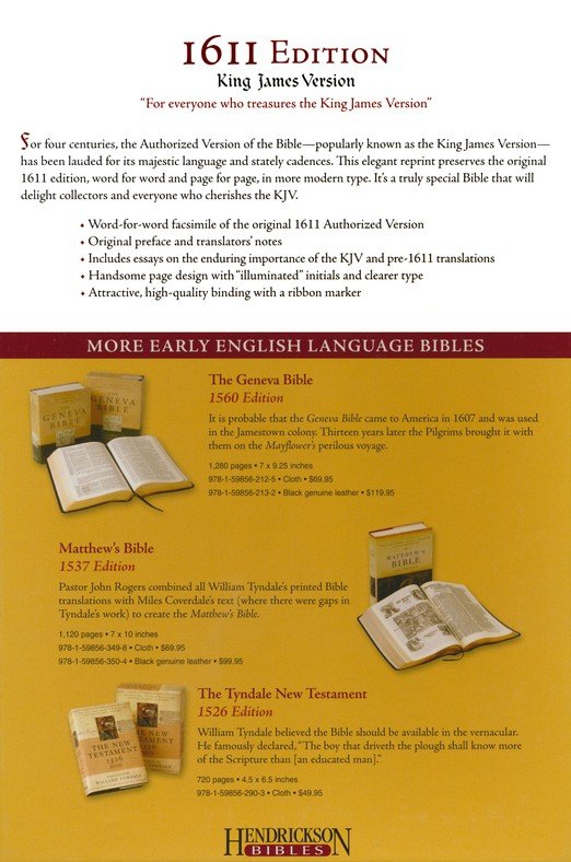The KJV Bible 1611 Edition