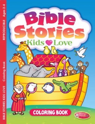 Bible Stories Kids Love Coloring Book (Ages 2-4)