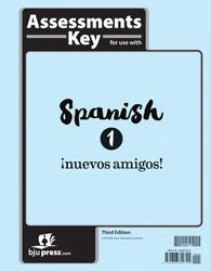 Spanish 1 Assessments Tests Answer Key (3rd Edition)