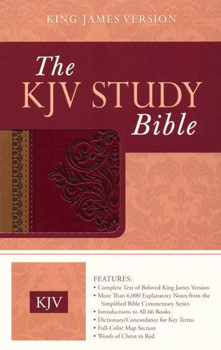 The KJV Study Bible - Red/Camel