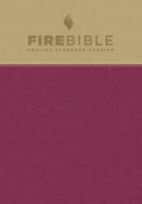 ESV Fire Bible-Tan/Berry Flexisoft