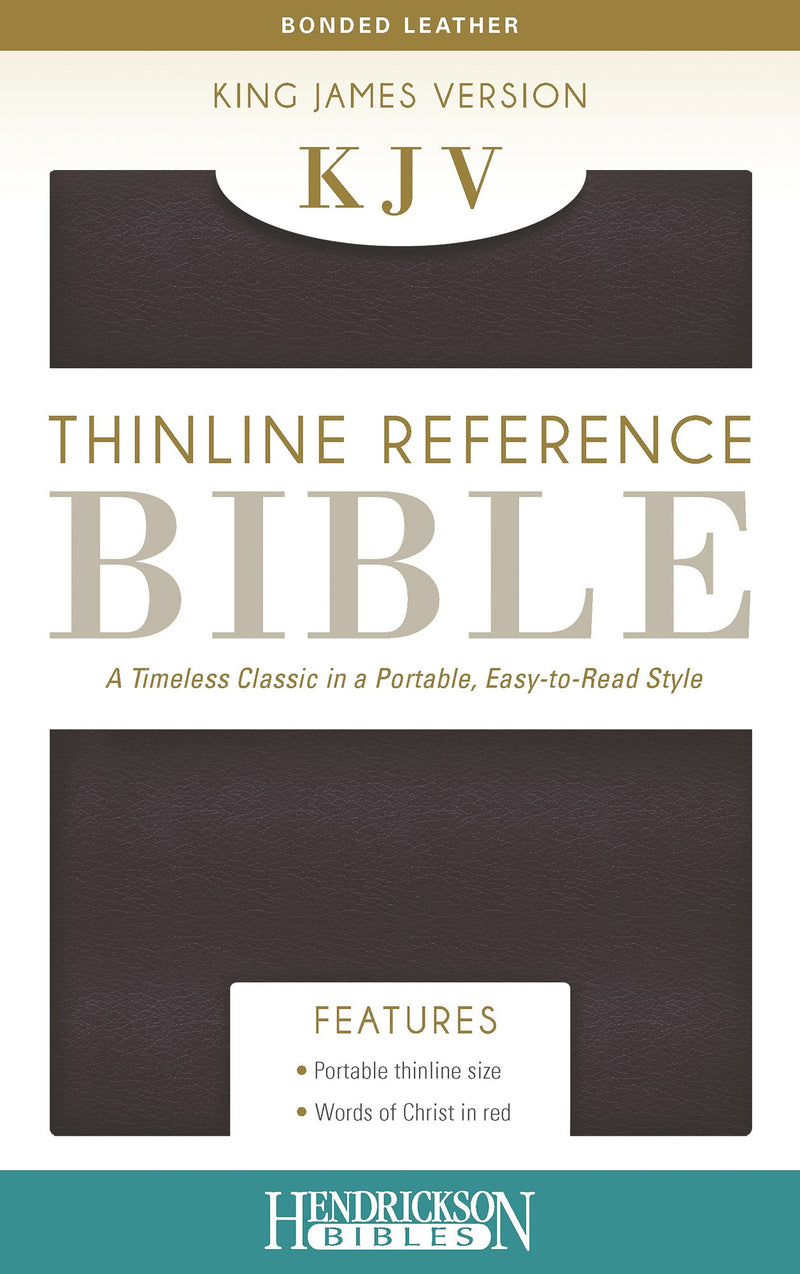 KJV Thinline Reference Bible-Burgundy Bonded Leather
