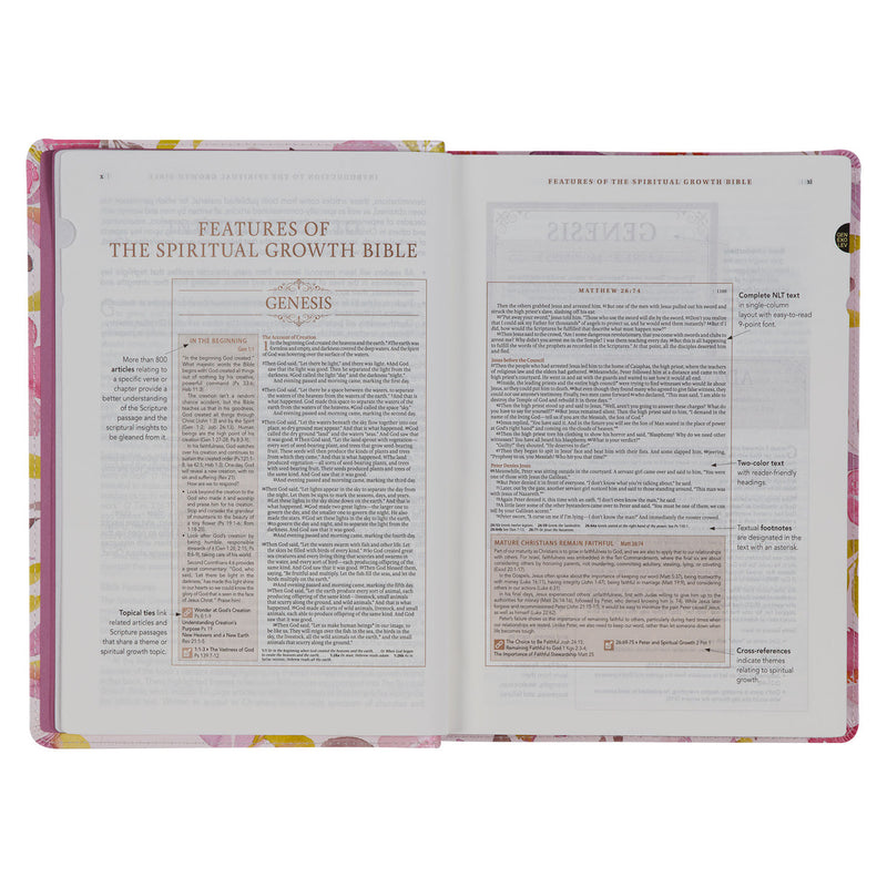 Spiritual Growth Bible Pink Floral