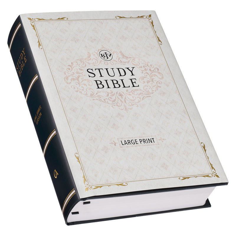 Black Hardcover Large Print Study Bible