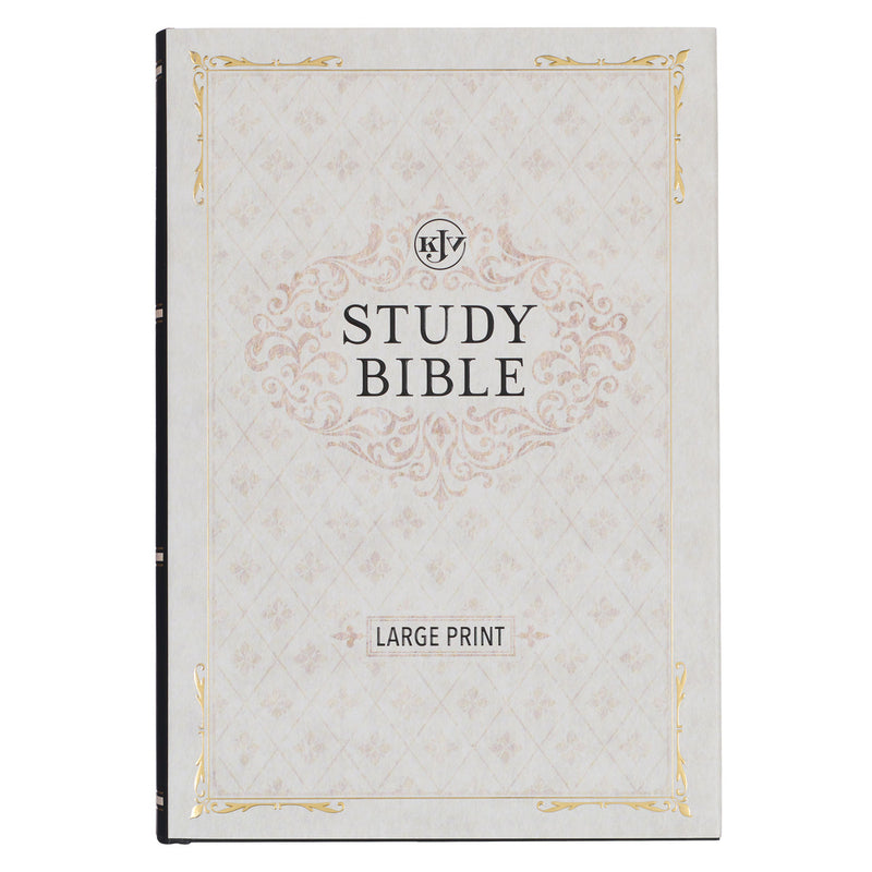 Black Hardcover Large Print Study Bible