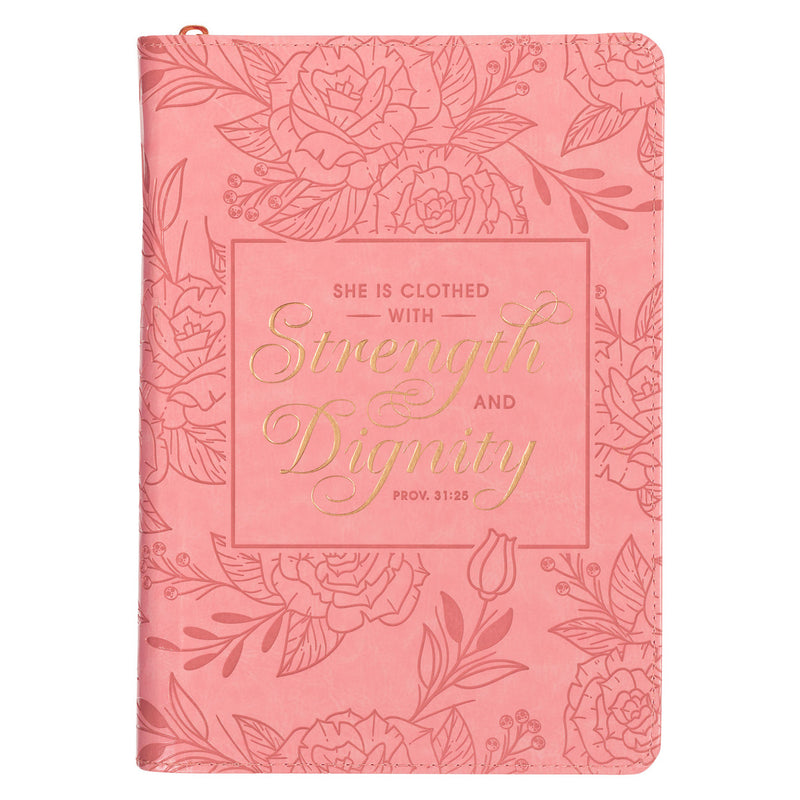 Strength and Dignity Peach Pink with Zip