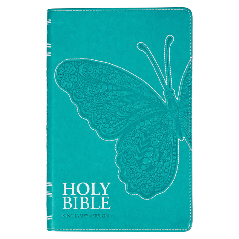 Teal Butterfly Faux Leather Gift Edition