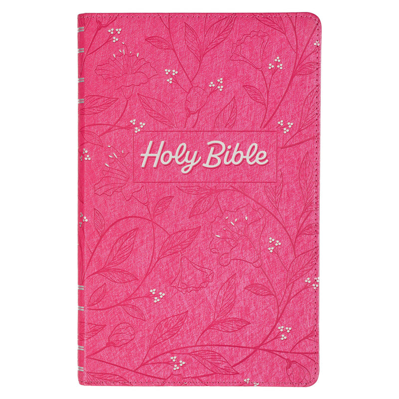 Pearlized Cherry Pink Faux Leather Gift