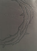 KJV Sword Study Bible/Giant Print-Designer Charcoal Ultrasoft-Crown Of Thorns Indexed 