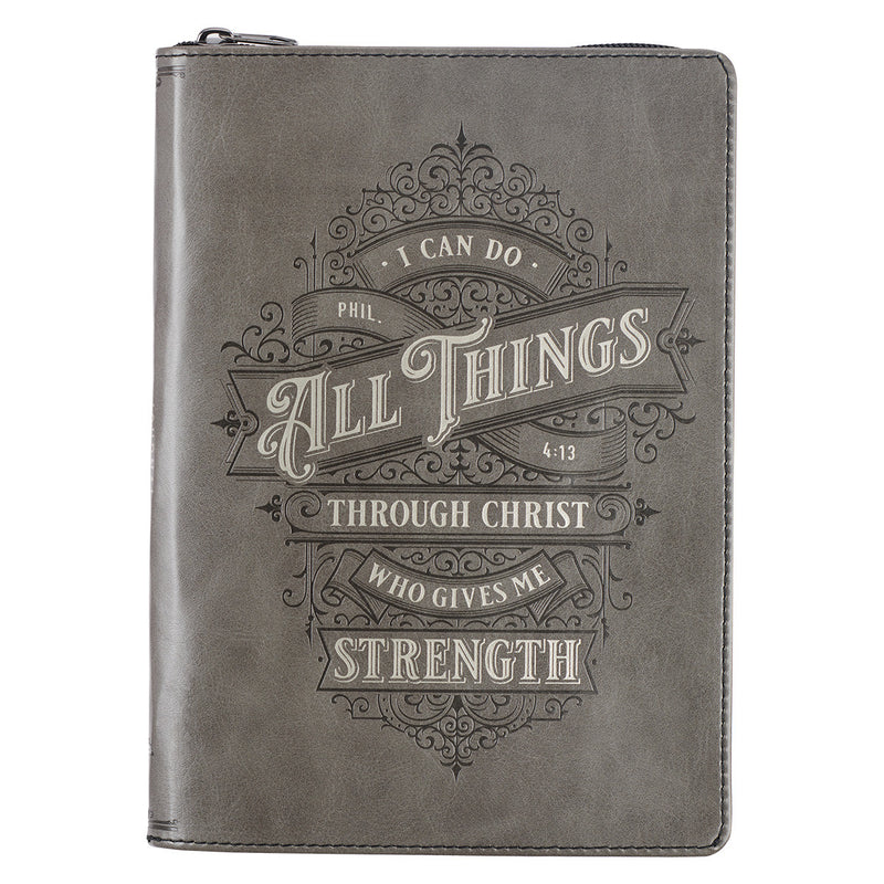 All things through Christ  Zipper