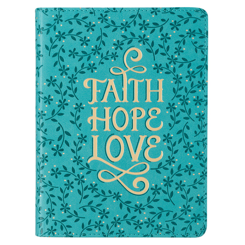 Faith Hope Love Teal Handy-sized