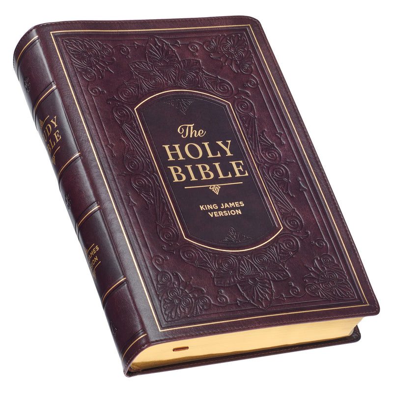 Burgundy Faux Leather Study Bible Index