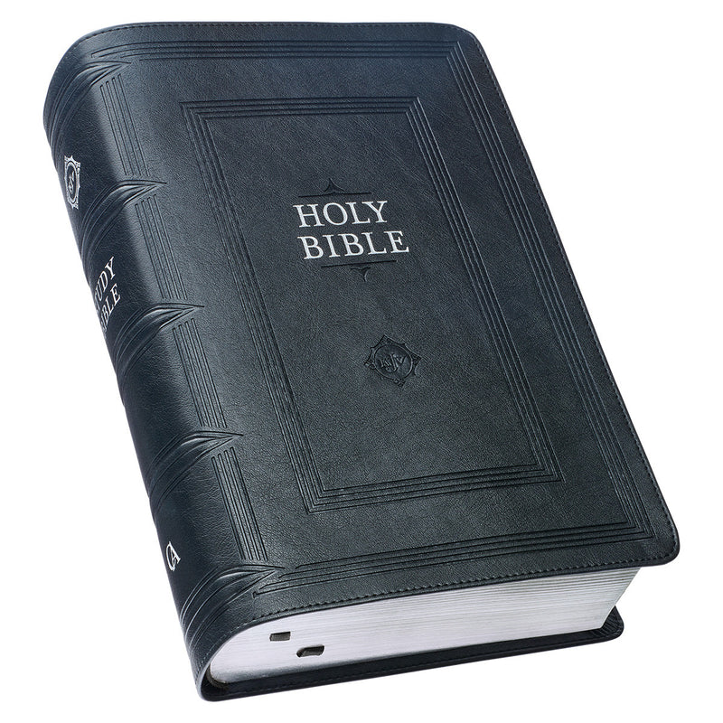 KJV Black Faux Leather Study Bible