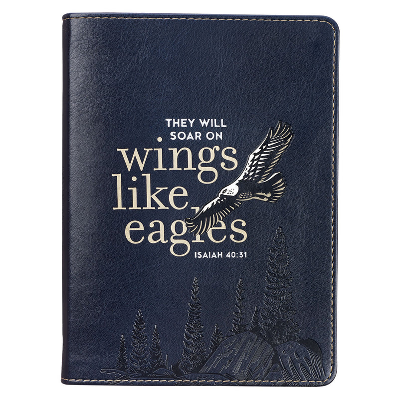 Wings Like Eagles Navy Blue Isaiah 40:31