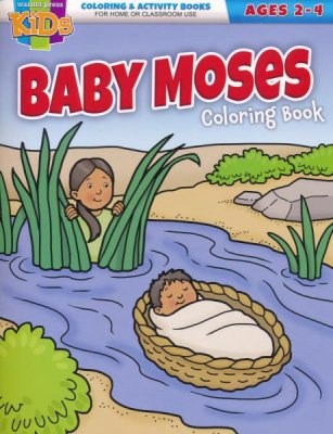 Baby Moses Coloring Activity Book (Ages 2-4)