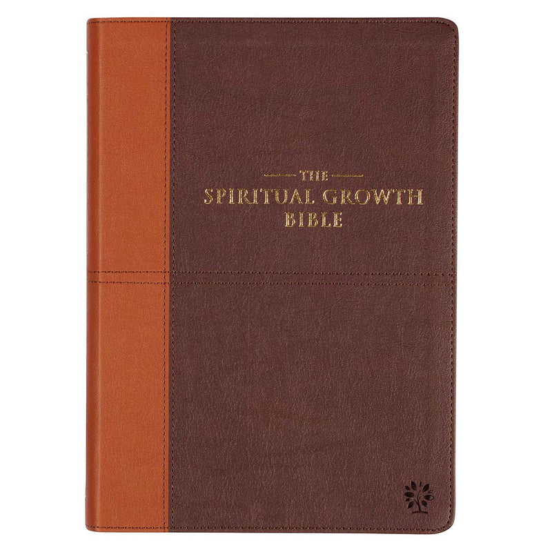 Spiritual Growth Bible Two-tone brown