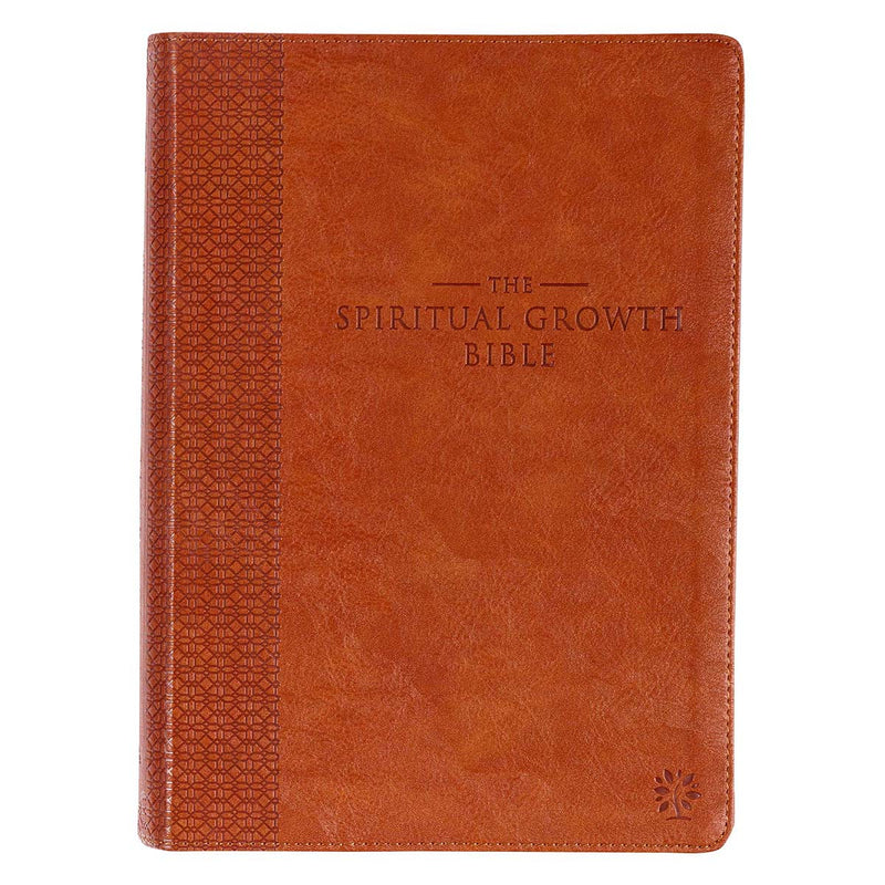 Spiritual Growth Bible Saddle Tan 